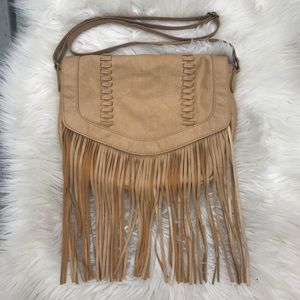 Vintage boho style purse with fringes